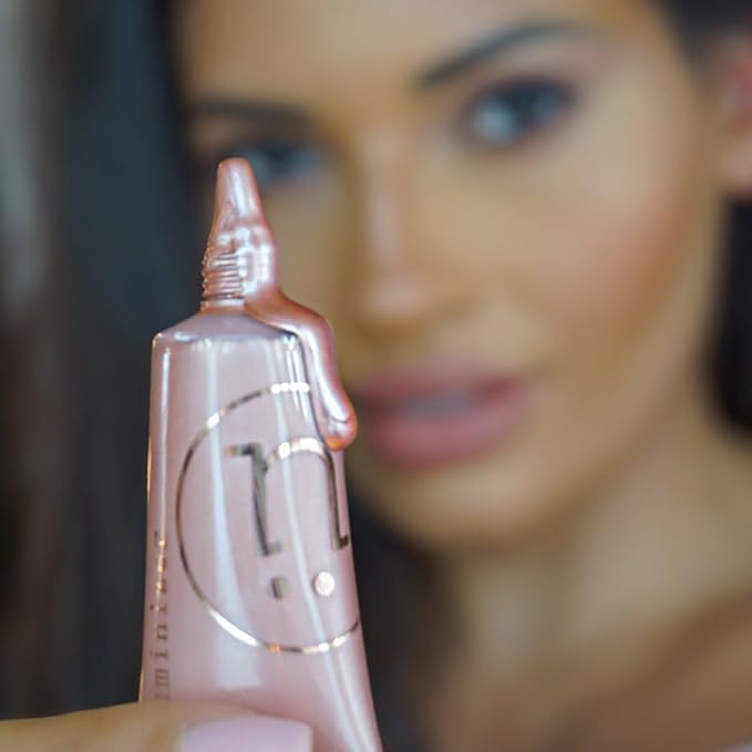 M2U NYC Liquid Highlighter Makeup, Luminizer Pearl, Shimmer And Shine, Ultra-Smooth Radiant Illuminator For Face Cheekbone Body Glow Illuminating (Pearl-Moon)