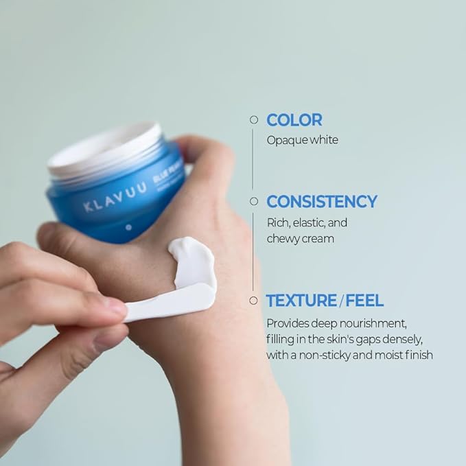 BLUE PEARLSATION MARINE AQUA ENRICHED CREAM - Hypoallergenic Deep Moisturizer with Apple Water for Nourished, Balanced Skin, Perfect for Sensitive Skin Seeking Hydration and Radiance – 1.69 floz