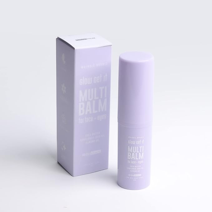 BioMiracle Glow Get It Multi-Balm For Face and Eyes, Under Eyes - Wrinkle Control With Almond Oil, Shea Butter, and Sunflower Seed Oil,