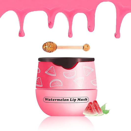 Watermelon Lip Balm, Honey Strawberry Apple Lip Mask Overnight, Moisturizing Lip Mask, Vitamin E Lip Masks, Repairs And Prevents Chapped Lips (Watermelon）