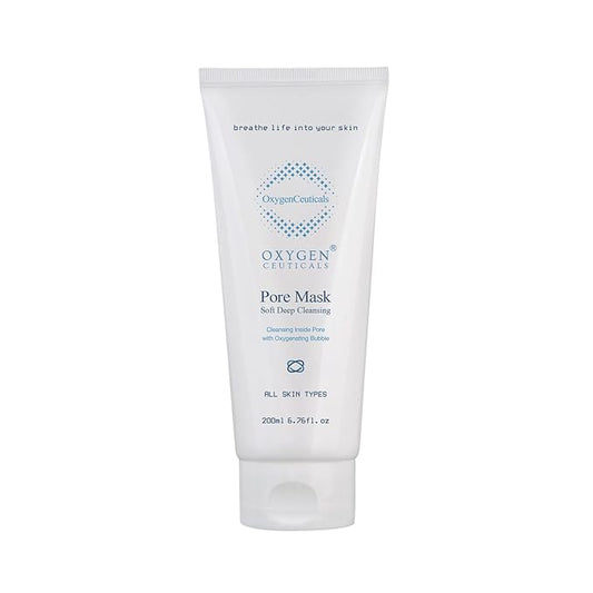 OxygenCeuticals Pore Mask – Deep Cleansing Foaming Face Wash with Stearic Acid, Lavender Oil & Portulaca Extract, Helps Remove Impurities & Oil for Healthy-Looking Skin, 6.7 fl.oz (200ml)