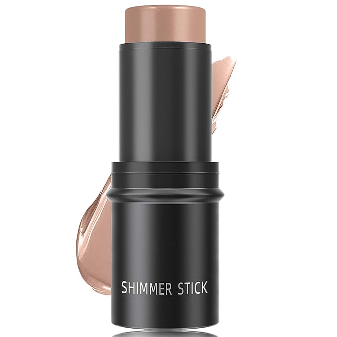 Cream Contour Sticks,Smooth Shimmer Makeup Stick,Lightweight Multi Stick Easy Application(#04)