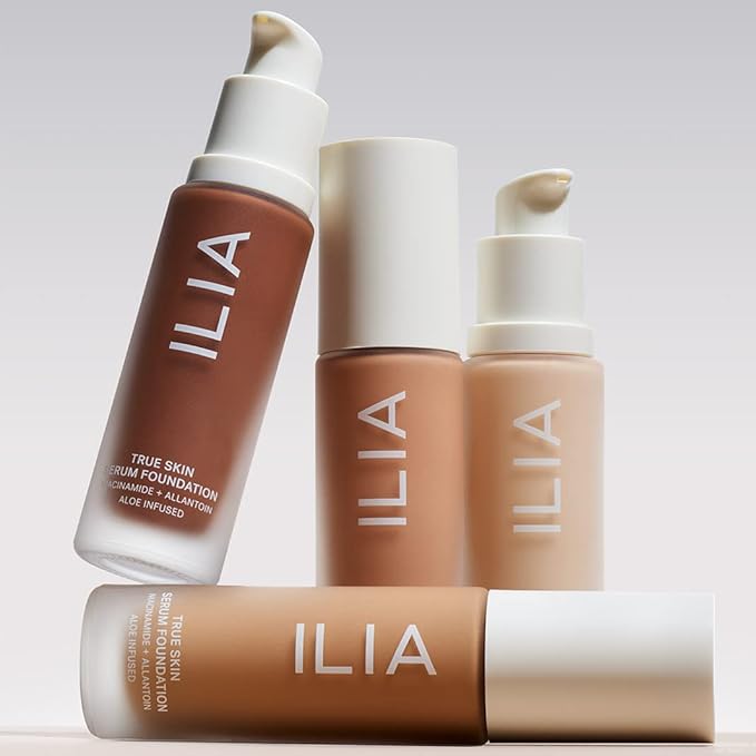 ILIA - True Skin Serum Foundation | Non-comedogenic, Cruelty-Free, Vegan, Weightless Feel, Buildable Coverage, Safe For Sensitive Skin (Senja SF9.25)