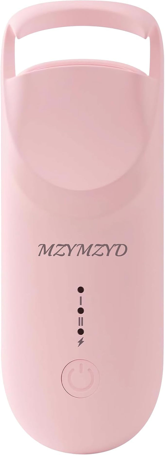 Heated Eyelash Curler, Eyelash Curlers with 10S Quick Heat-Up, 2 Temp Settings, 3S Styling & 24H Long-Lasting Natural Curl, Type-C Recharge, Mini Electric Eyelash Curler for Travel - Pink