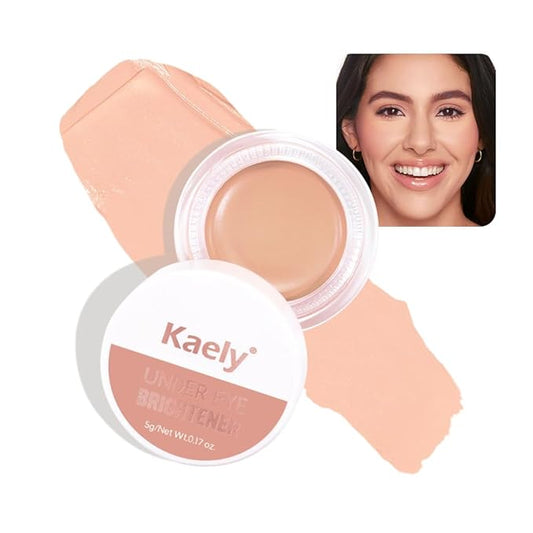evpct under Eye Corrector Brightener Concealers for Older Women Dark Circles, under Eye Cream Pot Concealer Full Coverage Peach Color Corrector Makeup, Nourishing Waterproof, Vanilla