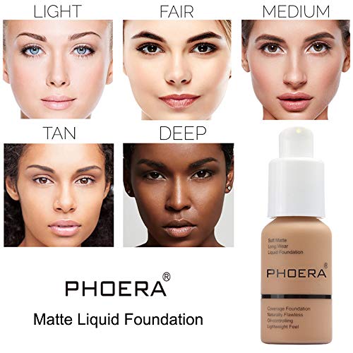 2 Pack PHOERA Foundation 103# Warm Peach and