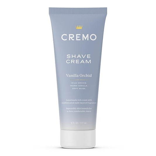 Cremo Vanilla Orchid Moisturizing Shave Cream, Astonishingly Superior Ultra-Slick Shaving Cream for Women Fights Nicks, Cuts and Razor Burn, 6 Fl Oz
