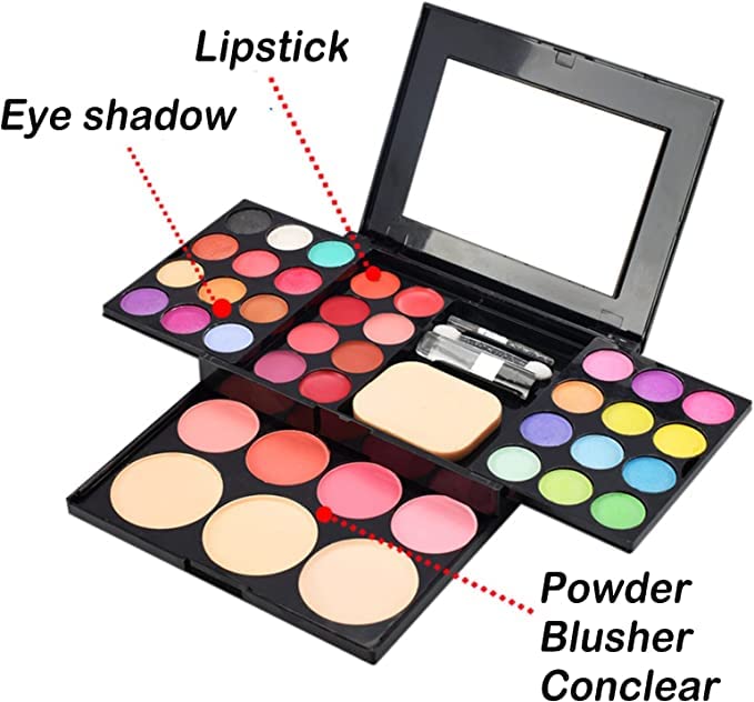 Eyeshadow Makeup Set,39 Colors Combination with Eyeshadows &