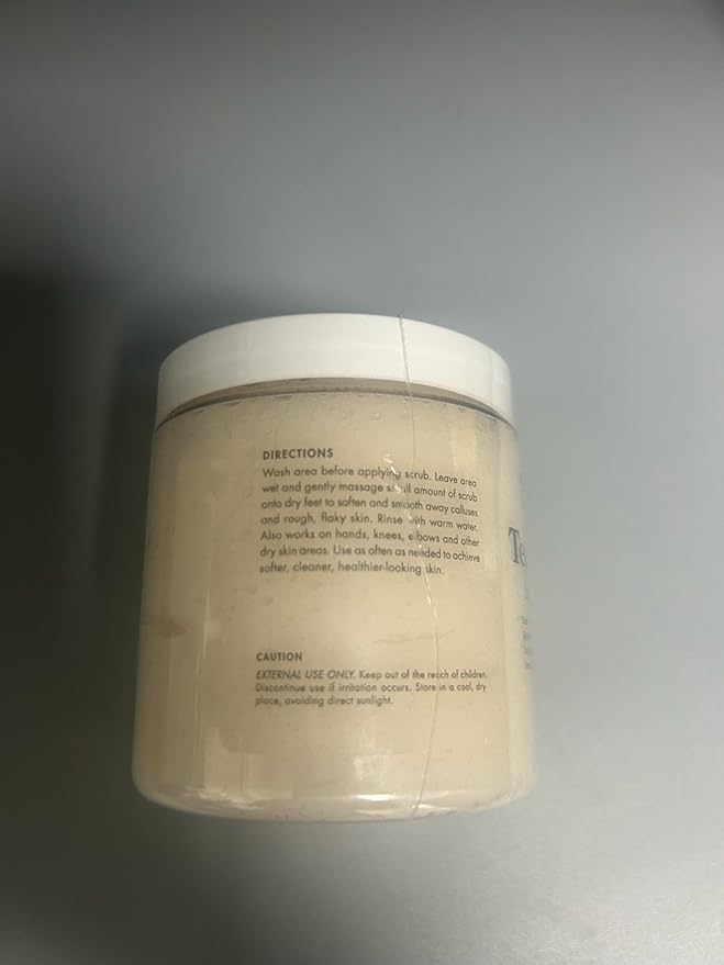 MAJESTIC PURE Tea Tree Foot & Body Scrub with Tea Tree Oil, Exfoliating Salt Scrub to Exfoliate & Moisturize Skin, Deep Cleansing - 10 oz