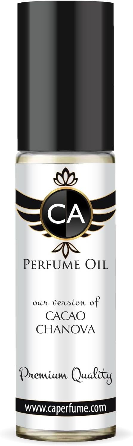 CA Perfume Impression of Cacao Chanova For Women Replica Fragrance Body Oil Dupes Attar Roll-On 0.3 Fl Oz/10ml-X1