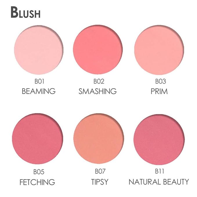 FOCALLURE Silky Face Pressed Blush,High Pigment Mineral Blusher,Create Blusher Makeup,SMASHING