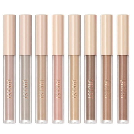 Liquid Eyeshadow Set Matte Brown Toned Eye Shadow Nude Eyeshadow Base Long Lasting(8 Color)#A