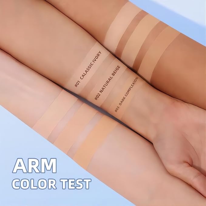 Oil Control Face Pressed Powder, Matte and Smooth Translucent Powder Setting Powder Makeup, Waterproof Long Lasting Finishing Face Powder, Cruelty-free (#03 DARK)