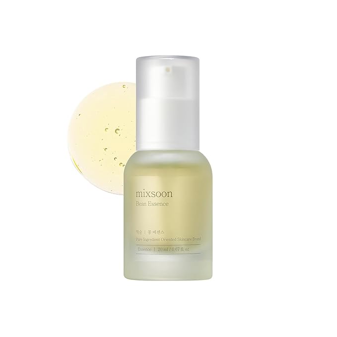 mixsoon Bean Essence 0.68 Fl. Oz. / 20ml Fermented beans Exfoliating Hydrating Moisturizer for Korean Glass Skin Care