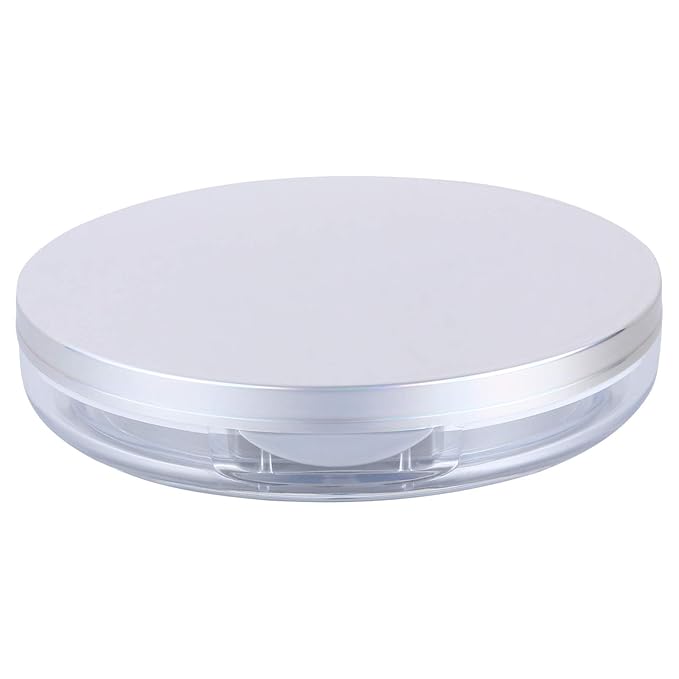 Artibetter Empty Reusable Powder Box 2pcs Loose Powder Containers with Elasticated Net Sifter, Mirror and Puff 5g Loose Powder Compact Case Air Cushion Case for DIY Makeup and Travel ( ) Travel Powder