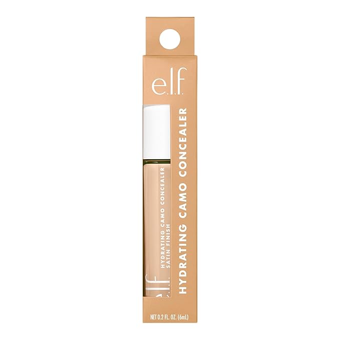 e.l.f. cosmetics Hydrating Satin Camo Concealer - Medium Beige, 0.2 Fluid_Ounces