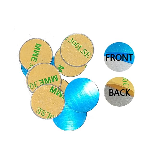 50pcs Metal stickers adhesive set magnetic strips