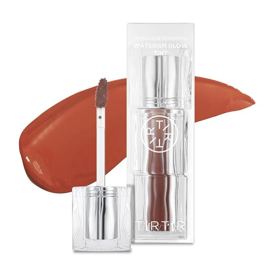 TIRTIR Waterism Tinted Lip Gloss #04 Fig Peach, 0.14 Fl Oz – Kiss Ready Lipgloss, 12H Long Lasting Non Sticky Natural Tinted Glow Korean Multiuse Cheek and Lip Tint for Women gift