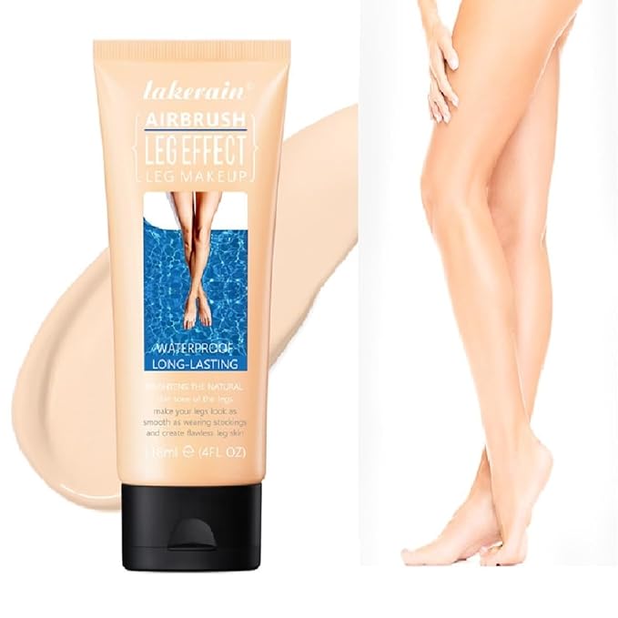 Leg Makeup Waterproof No Transfer,Leg Makeup Lotion,Leg and Body Scar Cover up Makeup,Long Last Body Foundation (1# Fairest Glow, 4 FL OZ)