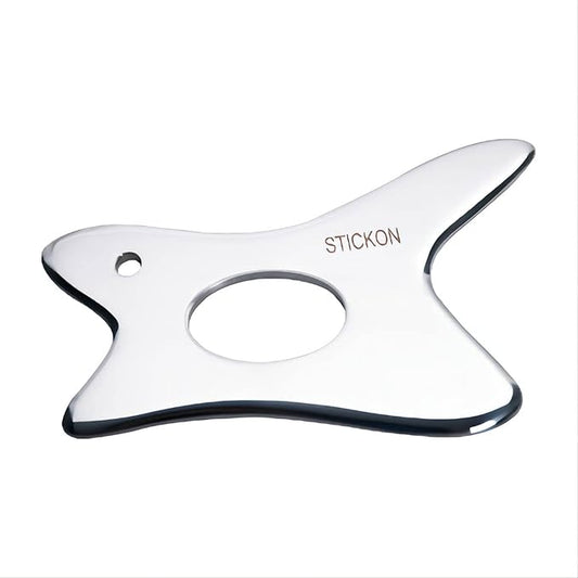 STICKON Gua Sha Massage Tool Stainless Steel Gua Sha Scraping Massage Tools IASTM Tools Great Soft Tissue Mobilization Tool(STICKON-22)