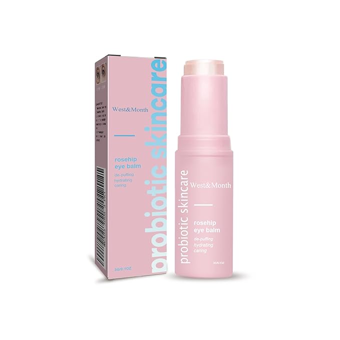 Rosehip Eye Cream Stick, Moisturizing, Hydrating, Lightens Lines and Dark Circles, Lifting, Firming