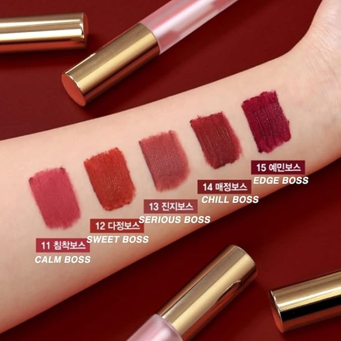 BBIA Last Velvet Tint - Soft & Creamy Matte Finish Lip Stain, Blur Effect with Velvety Texture, Long-Lasting, High Pigment, Lightweight, Non-Drying, Vegan, Korean Lip Makeup (V15 EDGE BOSS)