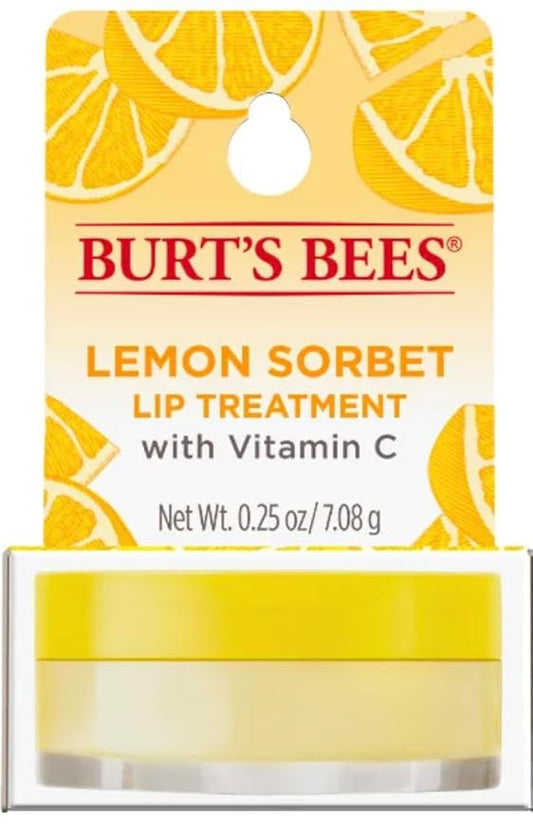 Burt's Bees 100% Natural Origin Lip Treatment with Sea Minerals Sweet Mint (Lemon Sorbet) - Hydrating, Moisturizing, Nourishing, Uplifting Lip Balm