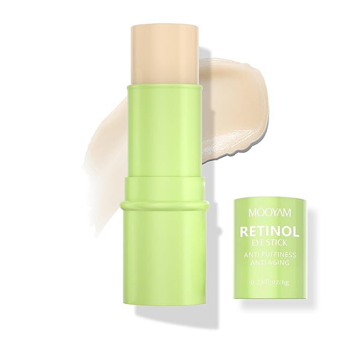 Retinol Eye Cream Brightening Eye Stick Anti-aging Eye Cream for Dark Circles and Puffiness Dark Circles Under Eye Treatment Under Eye Cream Puffy Eyes Treatment Firm Eye Bags Treatment for Men Women