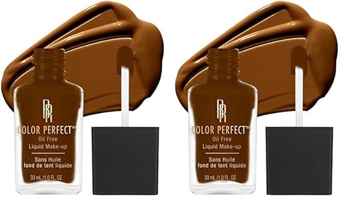 Black Radiance Color Perfect Liquid Full Coverage Foundation Makeup, Double Fudge, 1 Fl Oz (Pack of 2)