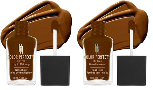 Black Radiance Color Perfect Liquid Full Coverage Foundation Makeup, Double Fudge, 1 Fl Oz (Pack of 2)