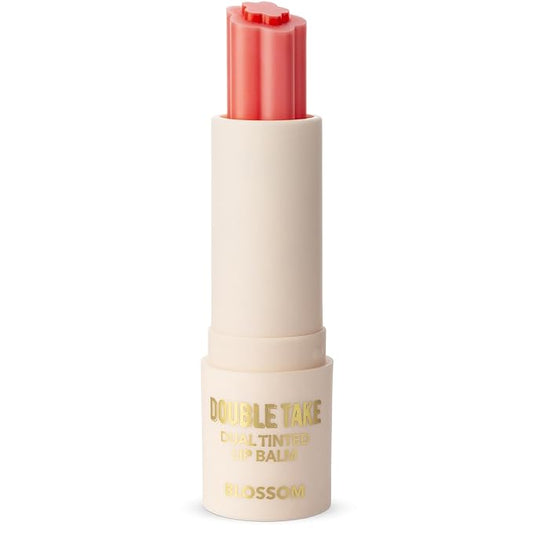 Blossom Double Take Flower Shaped Dual Tinted Moisturizing Lip Balm with Shea Butter, 0.13oz/3.6g, Bubblegum Pink