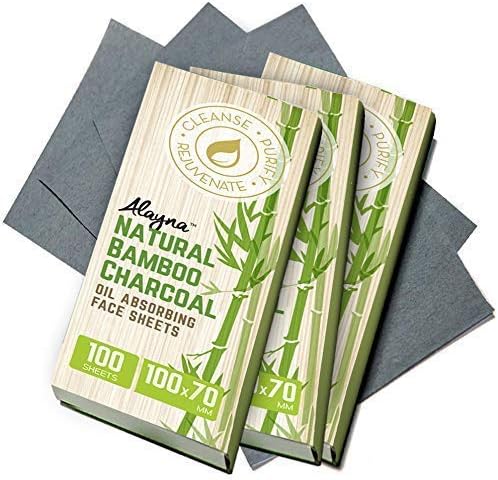 Oil Blotting Sheets for Face Natural Bamboo Charcoal