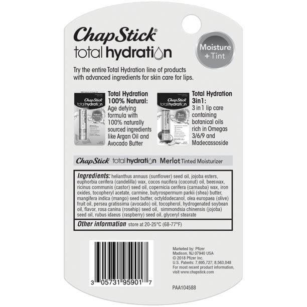 ChapStick Total Hydration Merlot 0.12 oz