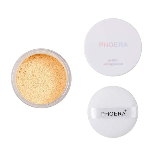 PHOERA Setting Powder Controls Oil,Setting Powder Makeup Light,Loose 0.17oz