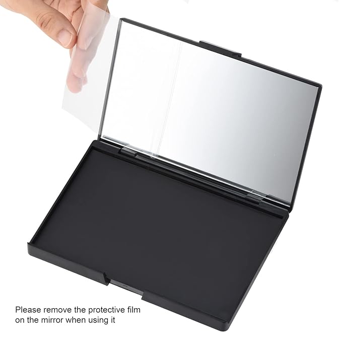 Allwon Empty Magnetic Plastic Eyeshadow Makeup Palette with 15Pcs Adhesive Empty Palette Metal Stickers for Eyeshadow Lipstick Blush Powder (Pack of 2)