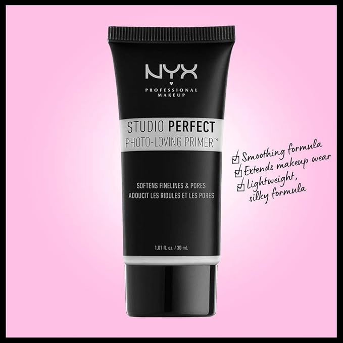 NYX PROFESSIONAL MAKEUP Studio Perfect Primer, Vegan Face - Clear