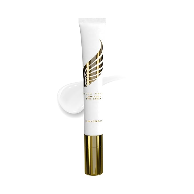 Bella Grace Eye Cream with Hyaluronic Acid & Squalane for Under Eye Bags, Dark Circles & Puffiness, Nourishing & Hydrating, Supports Anti Aging, Fine Lines & Wrinkles, Elasticity & Firmness, 0.5 fl oz