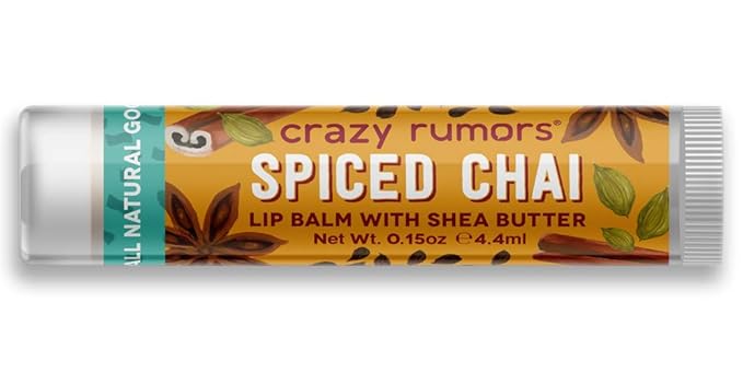 Crazy Rumors Spiced Chai Lip Balm. Plant-Based,