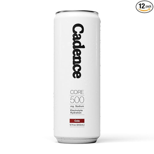 Cadence Electrolyte Drink - Crisp Cola Flavor, 355ml x 12 | Science-Backed Hydration | Zero Sugar, Zero Caffeine | Vegan, Keto & Paleo Friendly | Sodium, Potassium & Magnesium for Performance & Recovery