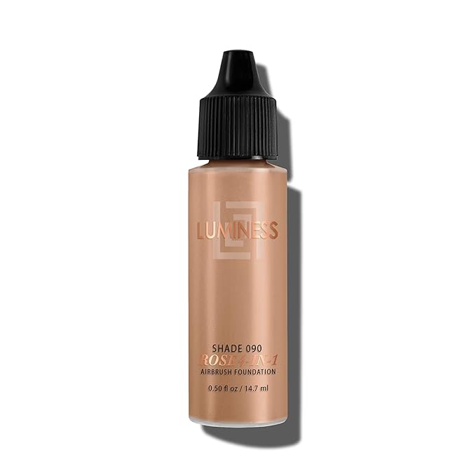 Luminess Air Rose 4-in-1 Airbrush Foundation - Shade 090, 0.50 oz, Tan