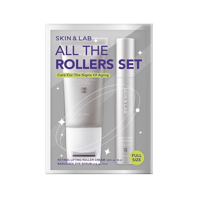 [skin&lab] anti-aging rollers duo set,