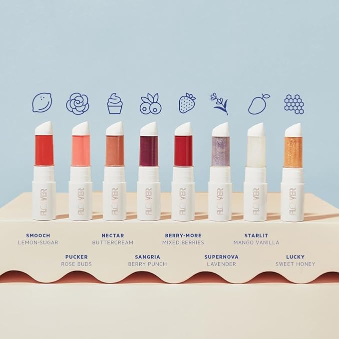 FLOWER BEAUTY By Drew Barrymore Perfect Pout Hydrating Lip Mask - Soothes + Softens Lips + Natural-Looking Tint - Recovery Lip Treatment + Moisturizes + Hydrates Lips - Scented - Cruelty-Free + Vegan ( Starlit)