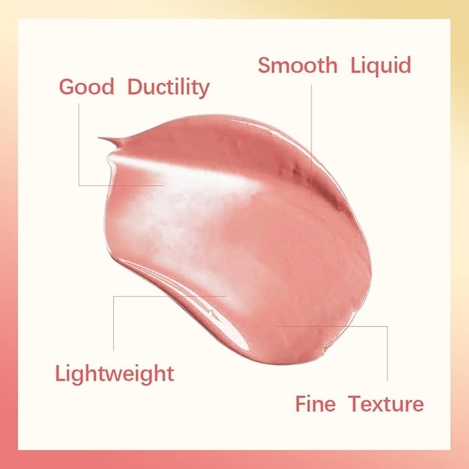Liquid Blush For Cheeks, Soft Velvet Cream Blush Makeup (3#)