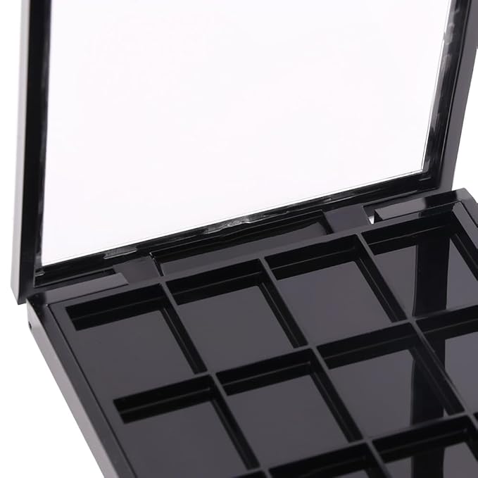 12 Grids Empty Eyeshadow Palette DIY Eyeshadow Makeup Palette Lipstick Container Empty Makeup Storage Box for Blush Lipstick