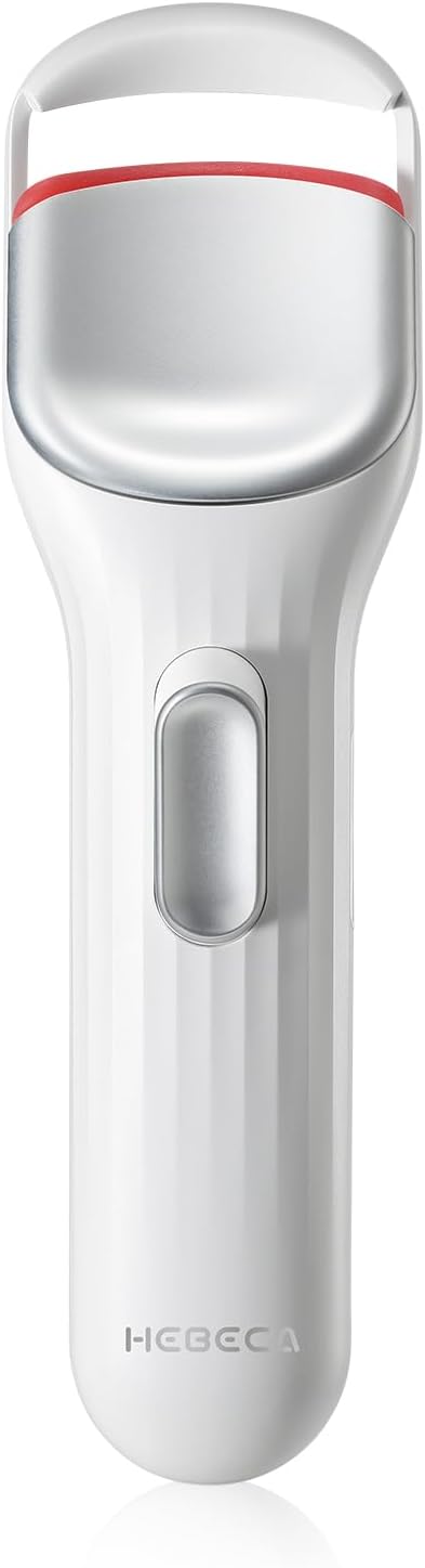 Heated Eyelash Curler Pro,Heated Lashes Curler with 149°F /167°F Heat Settings, Heat Eye Lashes Curler with Food-Grade Silicone pad and Rechargeable 600mAh Battery (Pearl White)