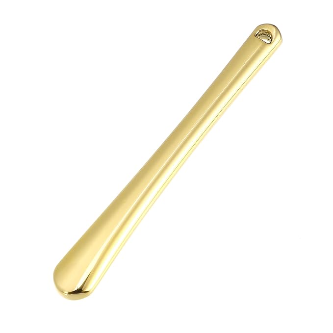 VOCOSTE 4 Pcs Makeup Spatula Mini Spoon, Eye Cream Massage Sticks Beauty Scoop, for Facial Cosmetic Face Cream, Zinc Alloy 2.32"x0.30", Gold Tone