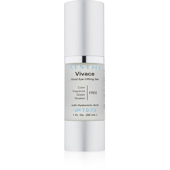 Vivace Eye Lifting Gel - Revitalize & Firm - Natural Botanical Ingredients - Morning Skincare - Cucumber Extract, Sea Kelp, Hyaluronic Acid & More - Suitable for All Skin Types- 1 fl oz