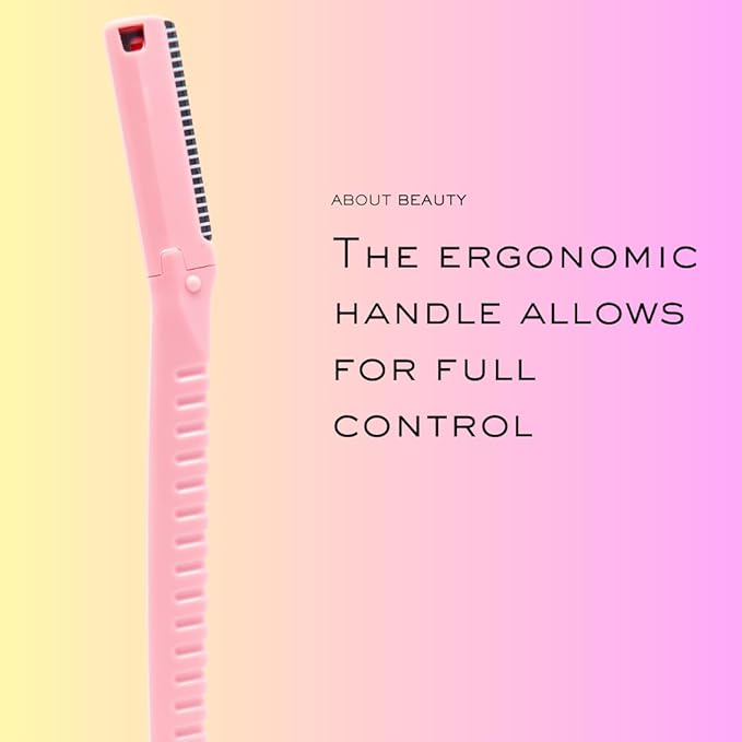 Face N Brow - 3 Beauty Groomers for Hair Removal, Ideal for Shaving, Exfoliating, Dermaplaning and Brow Shaping, Japanese Steel Gently Removes Facial Hair