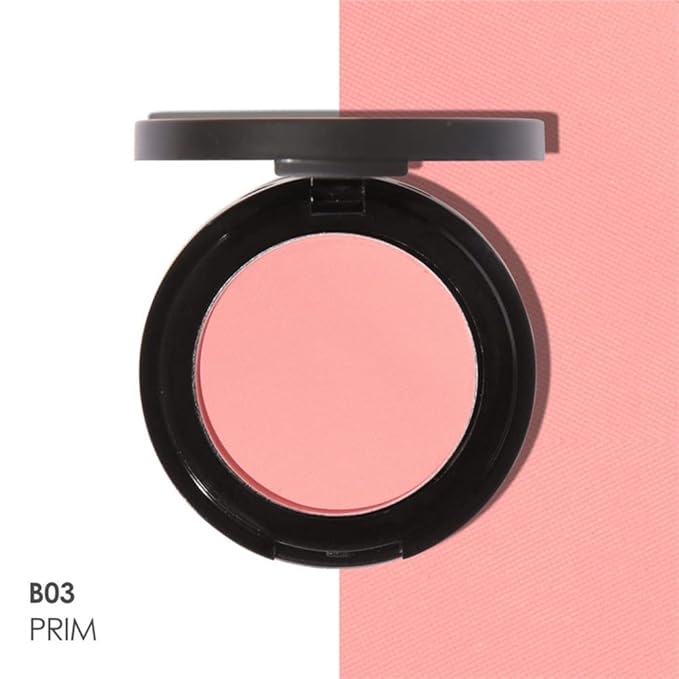 FOCALLURE Silky Face Pressed Blush,High Pigment Mineral Blusher,Create Blusher Makeup,PRIM