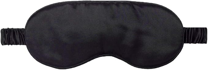 Silk Sleep Mask Light Blocking Luxury 100% Mulberry 19mm Silk Eye Mask Eye Cover Blindfold Ultra Soft Light & Comfy Anti Aging Skin Care with Travel Bag Gift Package